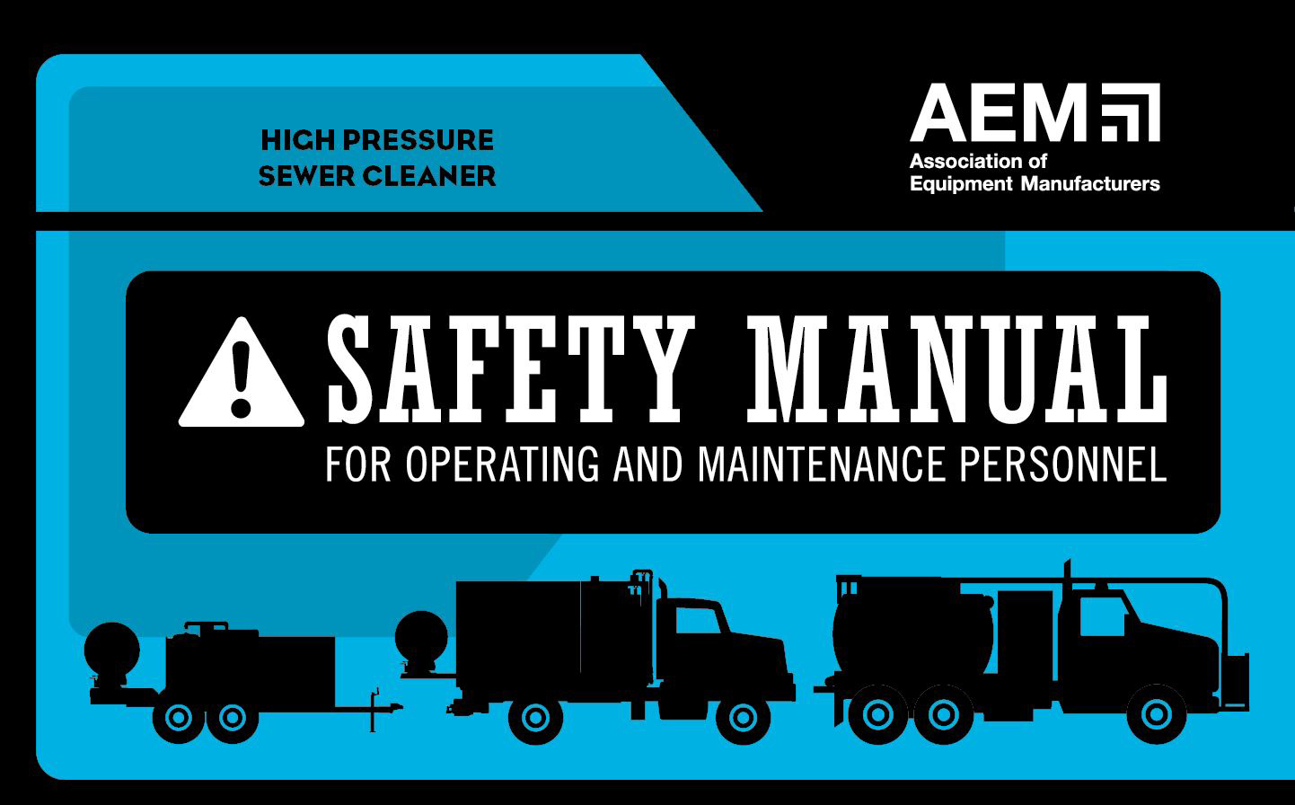 The cover of the new AEM High-Pressure Sewer Cleaner Manual.