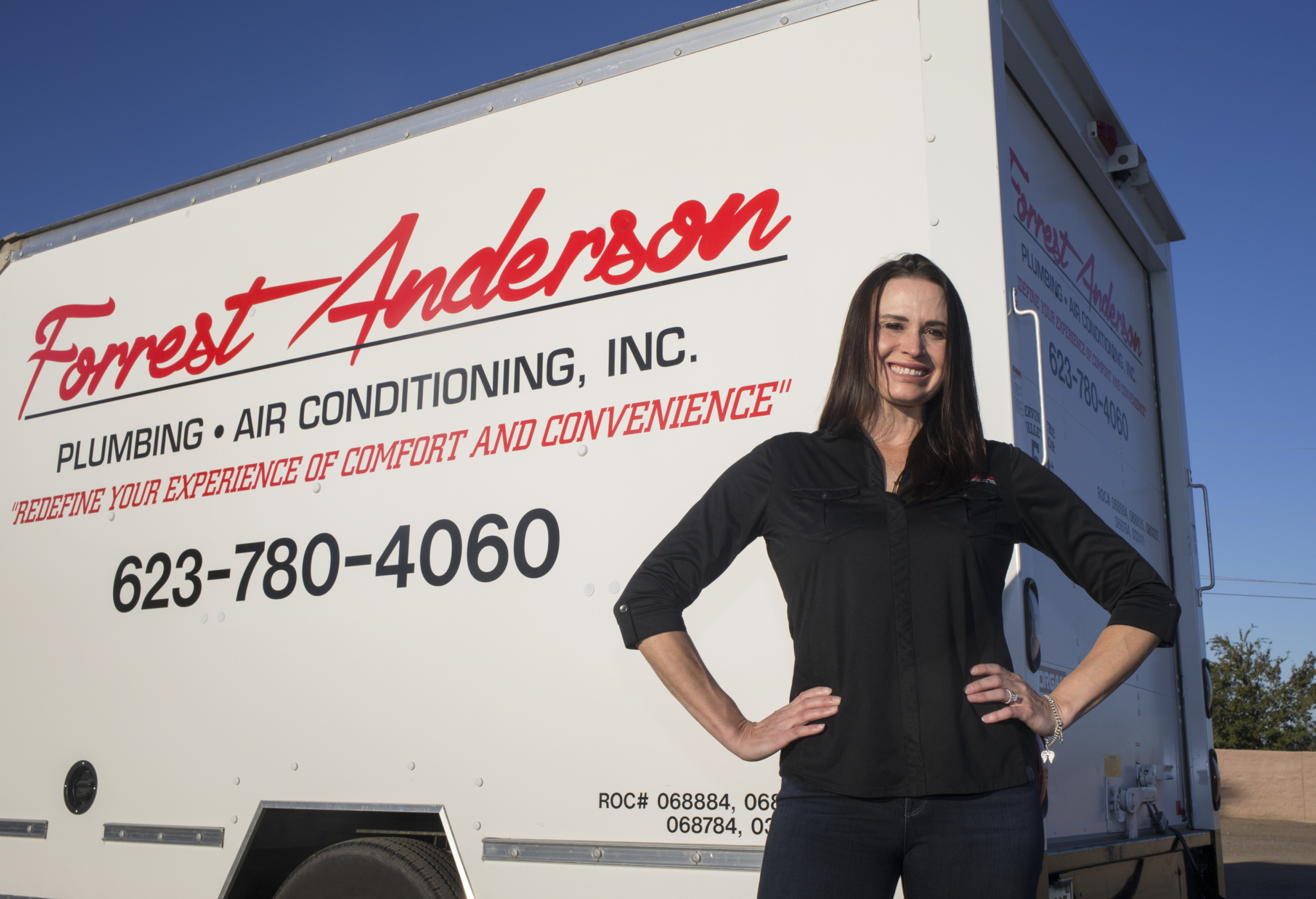 Audrey Monell, owner of Forrest Anderson Plumbing and Air Conditioning
