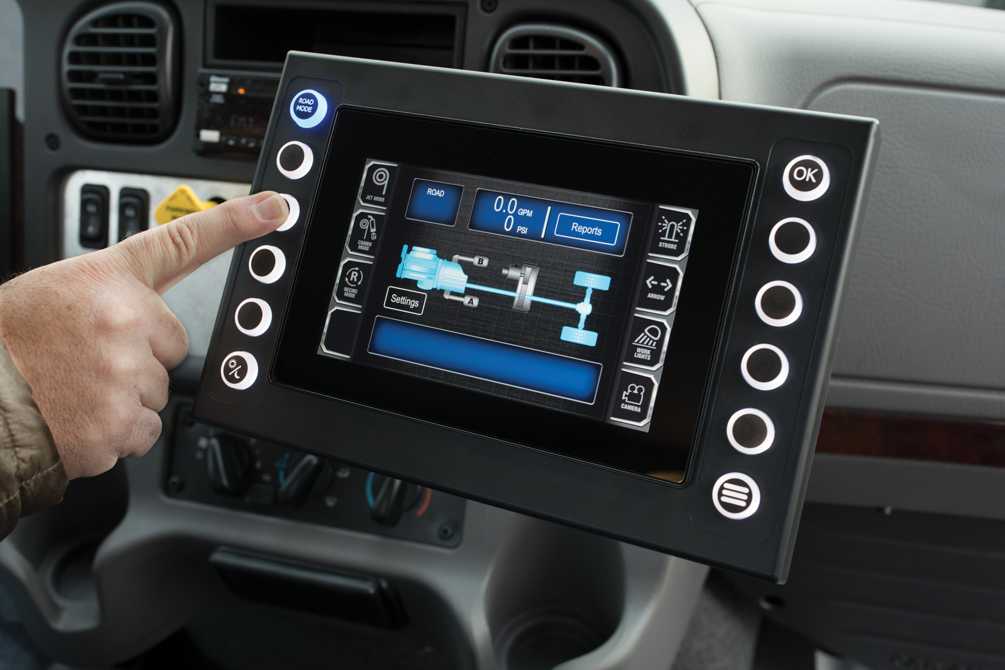 The in-cab controls